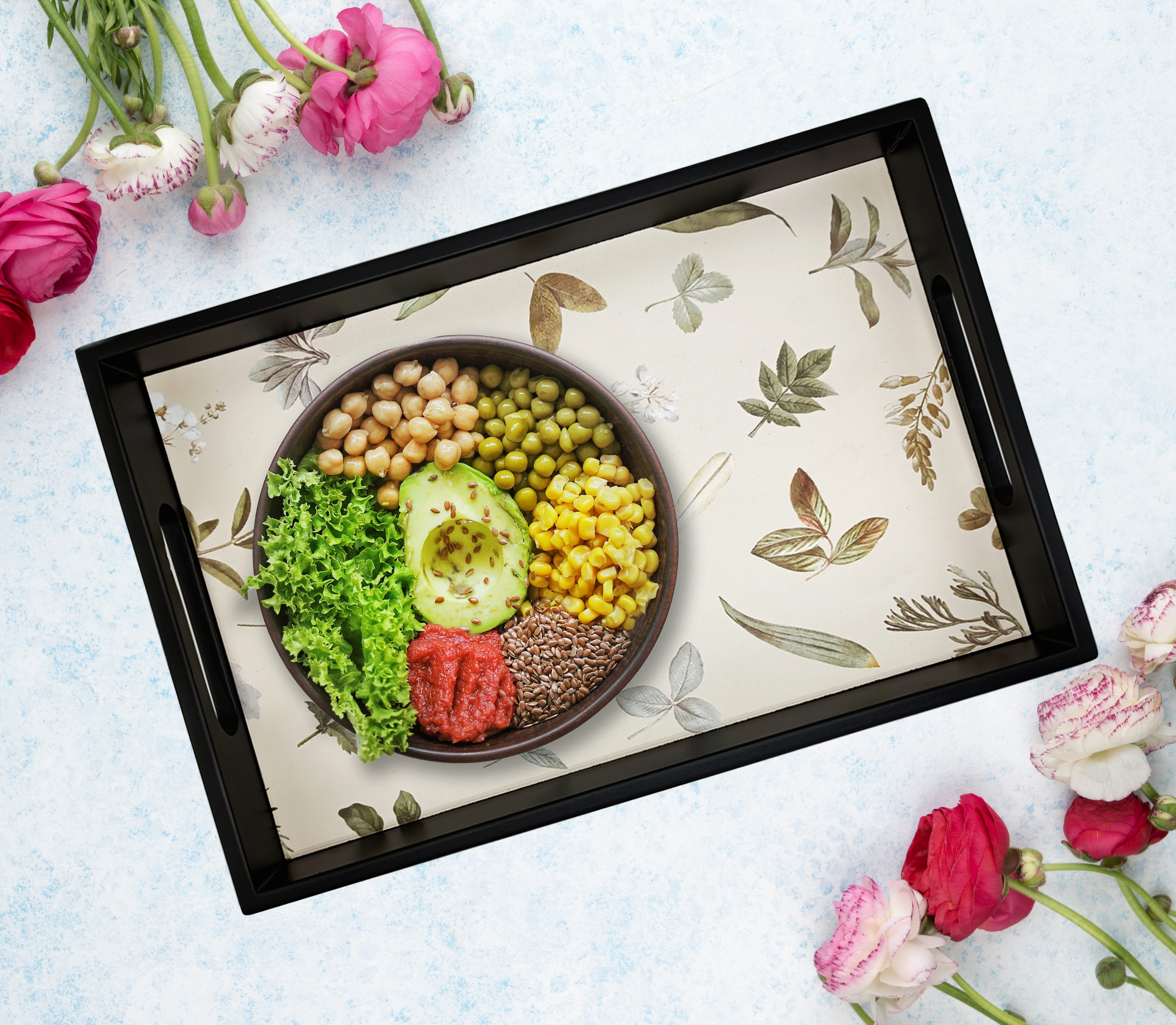 Wooden Tray White Colour