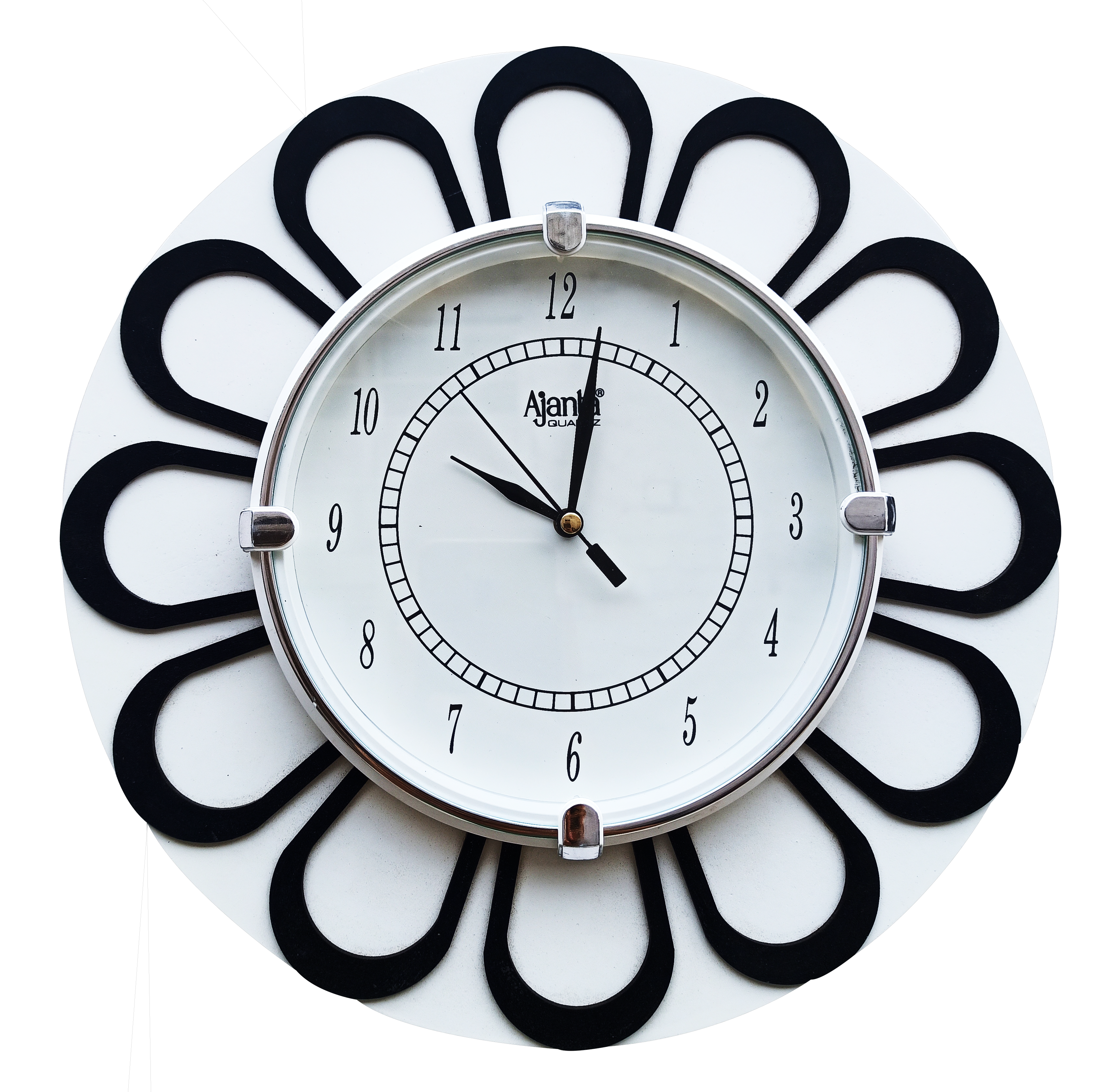 Wall Clock Flower Design