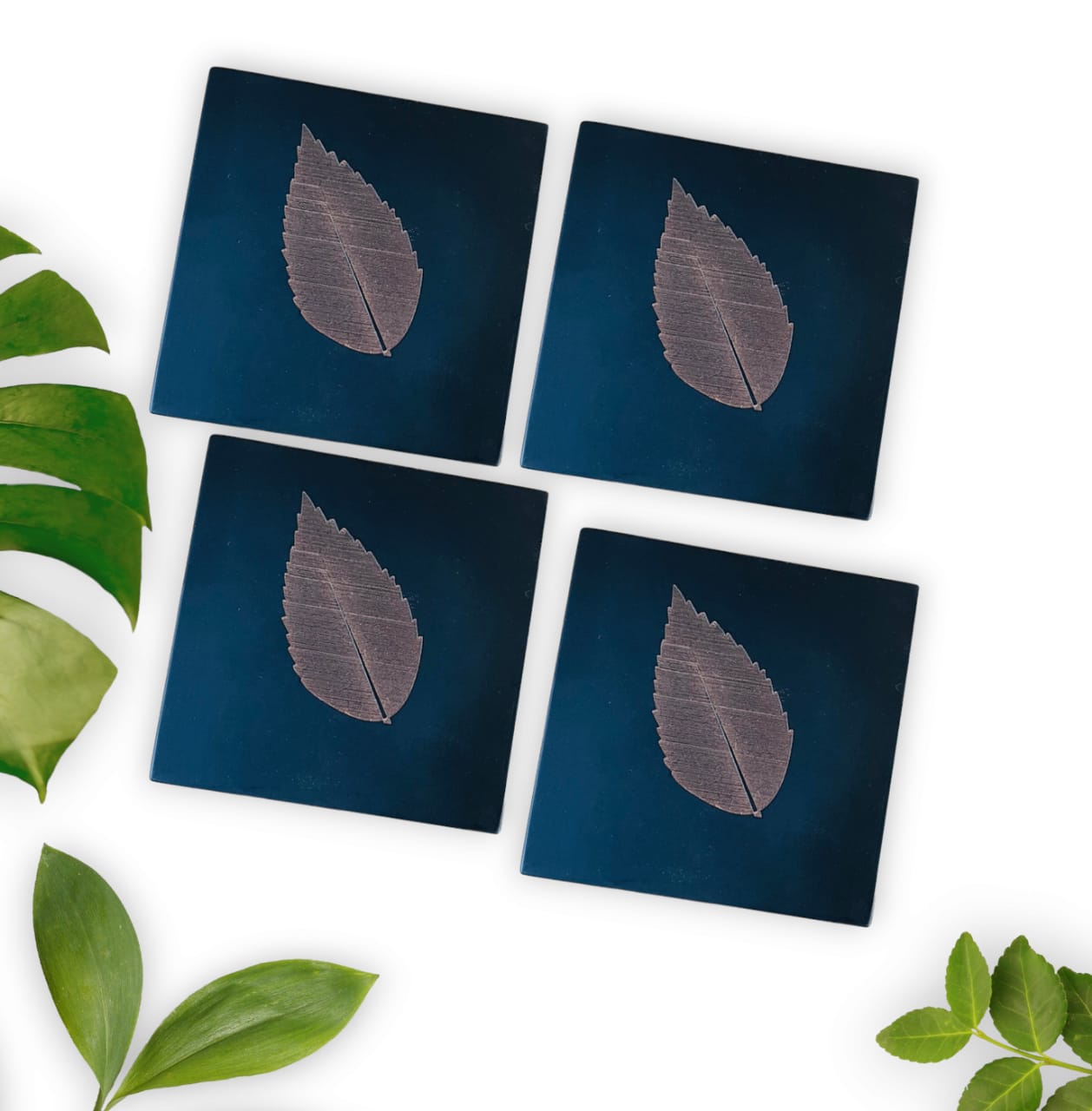 Leaf Engraved Coaster