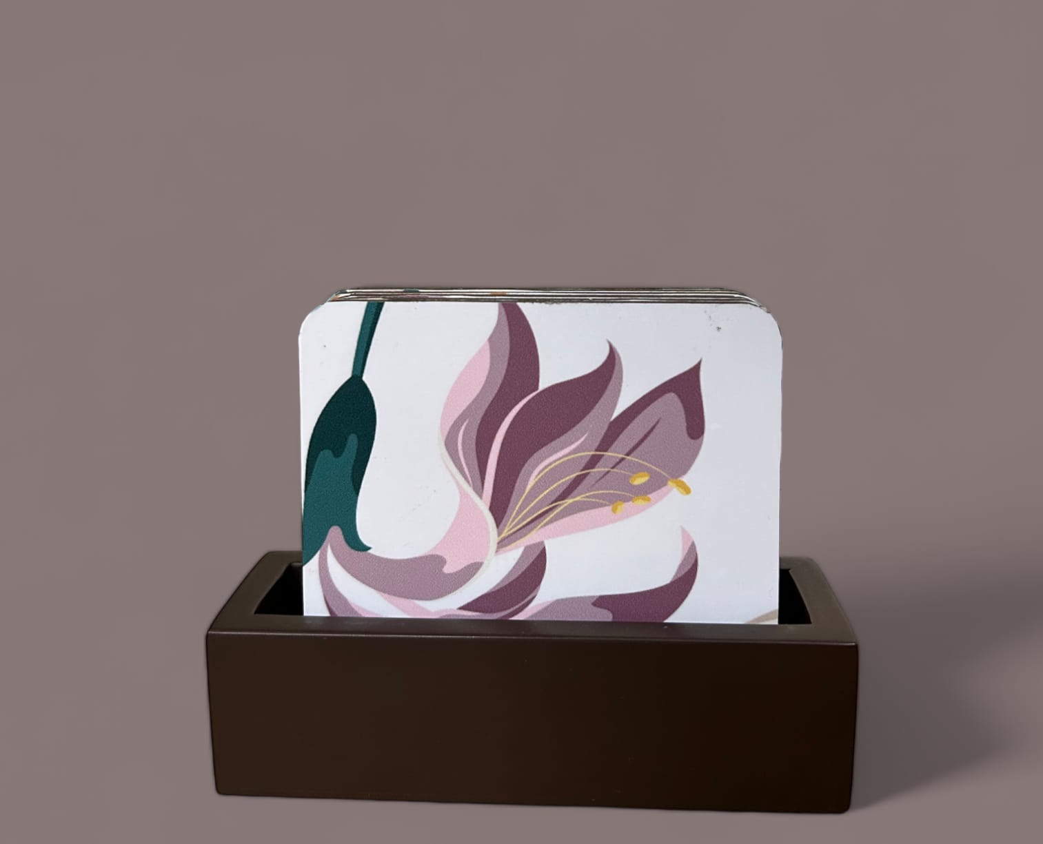 White Flower Coaster set